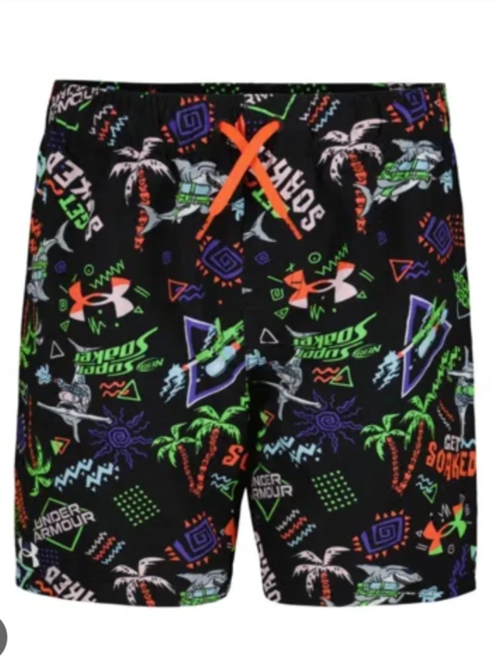 NWT Under Armour Boys Get Soaked Swim Trunks‎ Vacation Summer Resortwear Beach